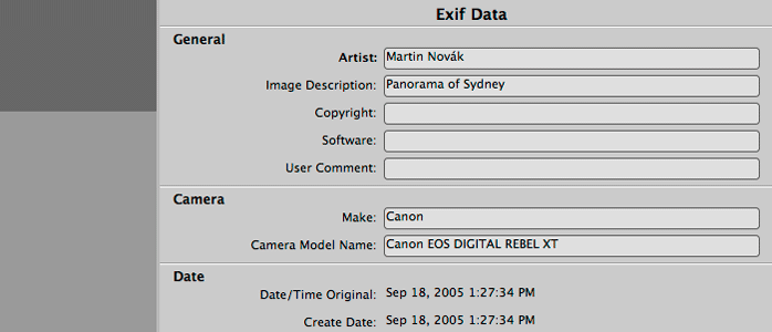 Editing, Creating and Viewing EXIF data with free Exif editor